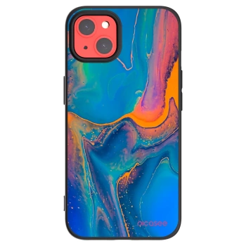 Picasee silikónový čierny obal pre Apple iPhone 13 - Rainbow