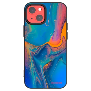 Picasee silikónový čierny obal pre Apple iPhone 13 mini - Rainbow