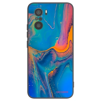 Picasee silikónový čierny obal pre Xiaomi Poco F3 - Rainbow