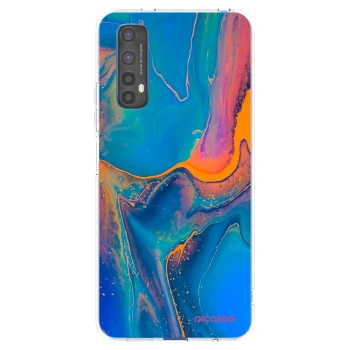 Picasee silikónový prehľadný obal pre Realme 7 - Rainbow