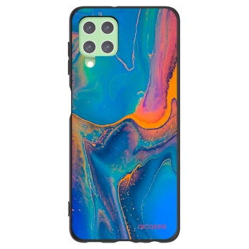 Picasee silikónový čierny obal pre Samsung Galaxy A22 A225F 4G - Rainbow