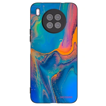 Picasee silikónový čierny obal pre Huawei Nova 8i - Rainbow