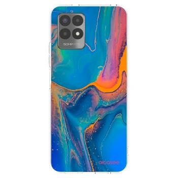 Picasee silikónový prehľadný obal pre Realme 8i - Rainbow