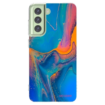 Picasee silikónový prehľadný obal pre Samsung Galaxy S21 FE 5G - Rainbow
