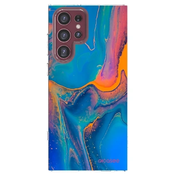 Picasee silikónový prehľadný obal pre Samsung Galaxy S22 Ultra 5G - Rainbow