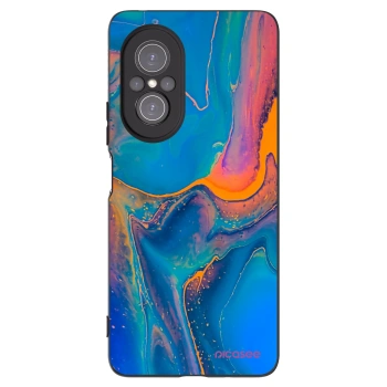 Picasee silikónový čierny obal pre Huawei Nova 9 SE - Rainbow