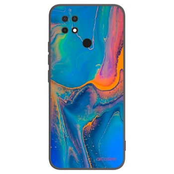Picasee silikónový čierny obal pre Xiaomi Redmi 10C - Rainbow