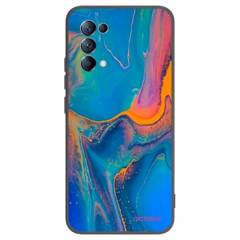 Picasee silikónový čierny obal pre OPPO Reno 5 5G - Rainbow