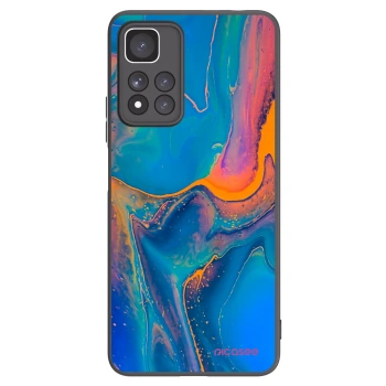 Picasee silikónový čierny obal pre Xiaomi Redmi Note 11 Pro+ 5G - Rainbow