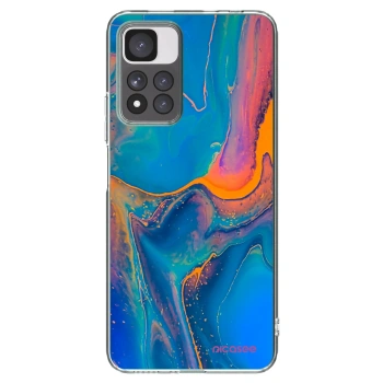 Picasee silikónový prehľadný obal pre Xiaomi Redmi Note 11 Pro+ 5G - Rainbow
