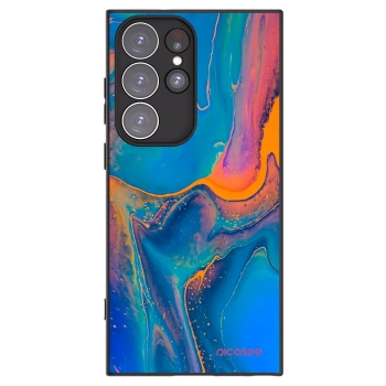 Picasee silikónový čierny obal pre Samsung Galaxy S23 Ultra 5G - Rainbow