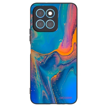 Picasee silikónový čierny obal pre Honor X6 - Rainbow