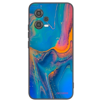 Picasee silikónový čierny obal pre Xiaomi Poco X5 - Rainbow
