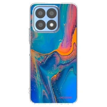 Picasee silikónový prehľadný obal pre Honor X8a - Rainbow