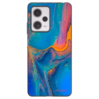 Picasee silikónový čierny obal pre Xiaomi Redmi Note 12 Pro+ 5G - Rainbow