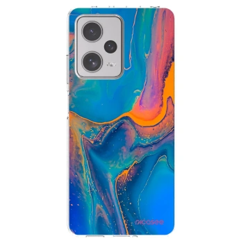 Picasee silikónový prehľadný obal pre Xiaomi Redmi Note 12 Pro+ 5G - Rainbow