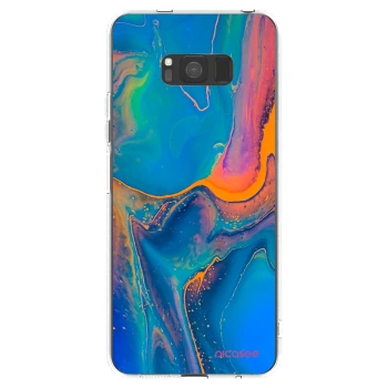 Picasee silikónový prehľadný obal pre Samsung Galaxy S8 G950F - Rainbow