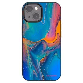 Picasee silikónový čierny obal pre Apple iPhone 15 - Rainbow