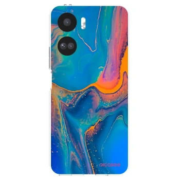 Picasee silikónový prehľadný obal pre Honor 90 Lite 5G - Rainbow