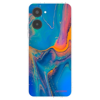 Picasee silikónový prehľadný obal pre Realme 10 4G - Rainbow
