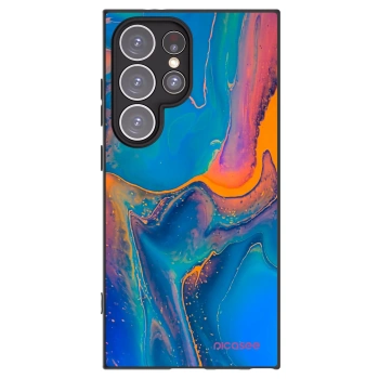 Picasee silikónový čierny obal pre Samsung Galaxy S24 Ultra S928B 5G - Rainbow