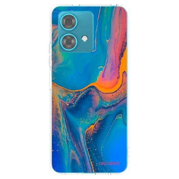 Picasee silikónový prehľadný obal pre Motorola Edge 40 Neo - Rainbow