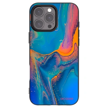Picasee silikónový čierny obal pre Apple iPhone 16 Pro Max - Rainbow