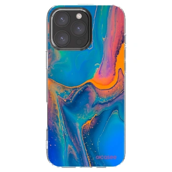 Picasee silikónový prehľadný obal pre Apple iPhone 16 Pro Max - Rainbow