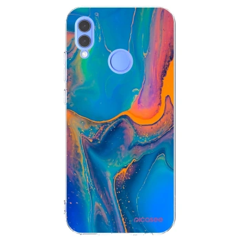 Picasee silikónový prehľadný obal pre Huawei P Smart 2019 - Rainbow