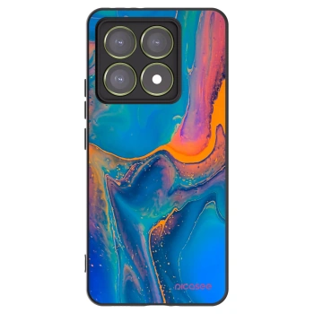 Picasee silikónový čierny obal pre Xiaomi 14T - Rainbow