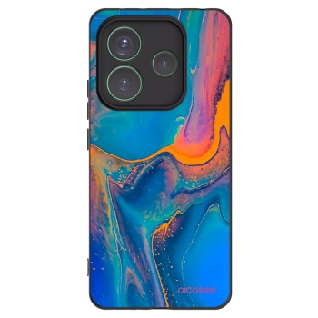 Picasee silikónový čierny obal pre Xiaomi Redmi Note 14 5G - Rainbow