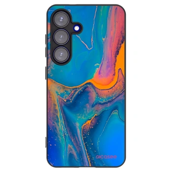 Picasee silikónový čierny obal pre Samsung Galaxy S25 5G - Rainbow