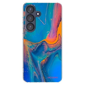 Picasee silikónový prehľadný obal pre Samsung Galaxy S25 5G - Rainbow