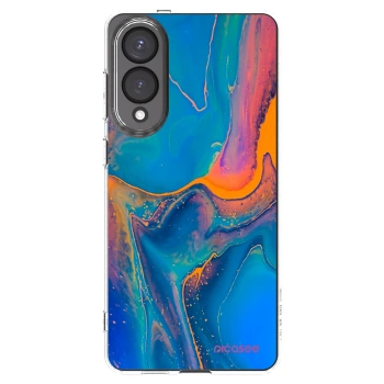 Picasee silikónový prehľadný obal pre Samsung Galaxy S25 Edge 5G - Rainbow