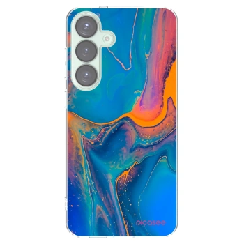 Picasee silikónový prehľadný obal pre Samsung Galaxy S25+ 5G - Rainbow