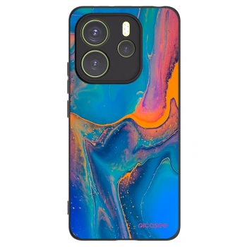 Picasee silikónový čierny obal pre Xiaomi Redmi Note 14 4G - Rainbow