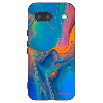 Picasee silikónový čierny obal pre Google Pixel 8 - Rainbow