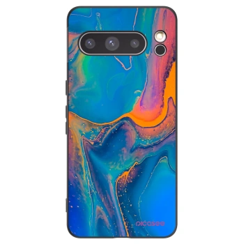 Picasee silikónový čierny obal pre Google Pixel 8 Pro - Rainbow