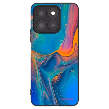 Picasee silikónový čierny obal pre Honor X8c - Rainbow