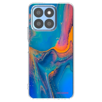 Picasee silikónový prehľadný obal pre Honor X8c - Rainbow