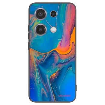 Picasee silikónový čierny obal pre Xiaomi Redmi Note 14S - Rainbow