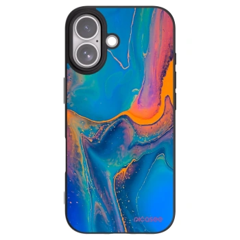 Picasee silikónový čierny obal pre Apple iPhone 17 - Rainbow