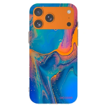 Picasee silikónový prehľadný obal pre Apple iPhone 17 Pro Max - Rainbow