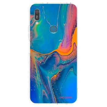Picasee silikónový prehľadný obal pre Huawei Y6 2019 - Rainbow