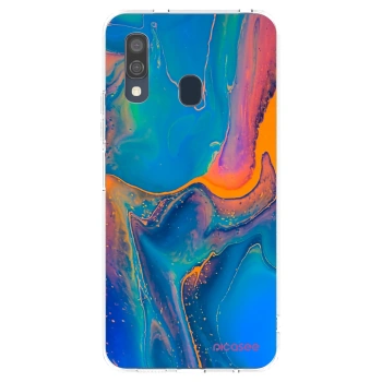 Picasee silikónový prehľadný obal pre Samsung Galaxy A40 A405F - Rainbow