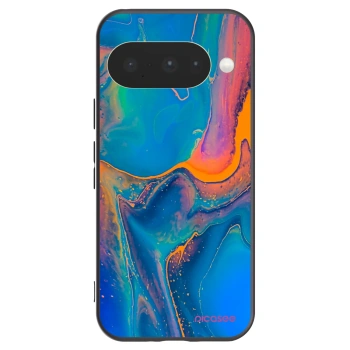 Picasee silikónový čierny obal pre Google Pixel 10 - Rainbow