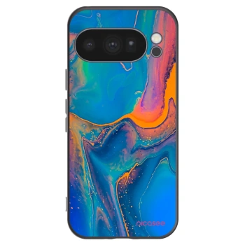 Picasee silikónový čierny obal pre Google Pixel 10 Pro - Rainbow