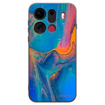 Picasee silikónový čierny obal pre OPPO Find X9 Pro - Rainbow