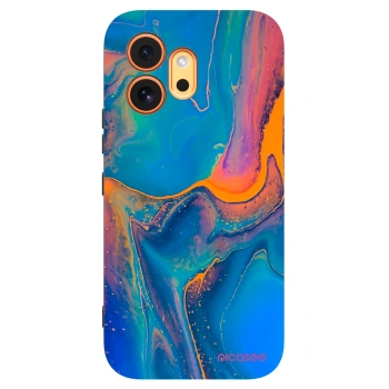 Picasee silikónový čierny obal pre Honor 600 - Rainbow