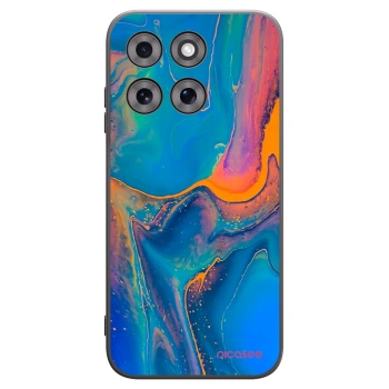 Picasee silikónový čierny obal pre Motorola Moto G77 - Rainbow
